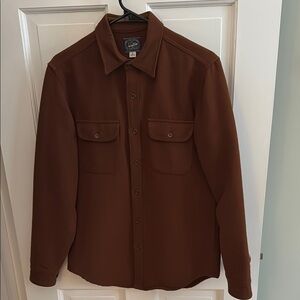 J. Crew Brown Chamois Shirt Jacket *LIKE NEW*